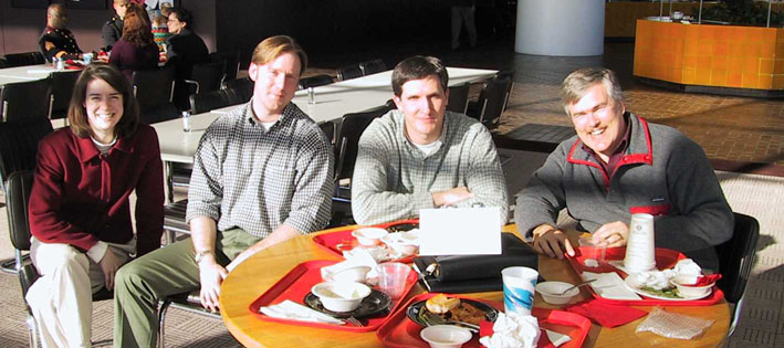 Caitlin, Carl, Mike, and Larry