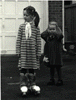 Two girls playing in our neighborhood