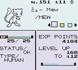 Myuu Mew's Stat Screen