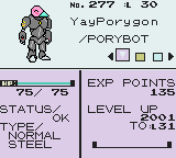Yay Porygon's Stat Screen