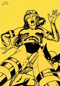 I made the pencils in the far 1996, and I inked it only in the late of 2002.