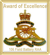 Australian Artillery Award from 106 Bty, RAA