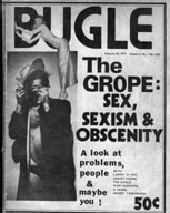 Zonyx Report Pic:  Bugle Sex Issue Cover, Design by Cathy Gubin