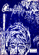 Zonyx Report:  Cheshire Cover,  Winter 1962.  Karen Kukla Woodcut