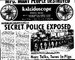 Kaleidoscope Cover, March 20, 1968:  Police Roster, Tactics Revealed
