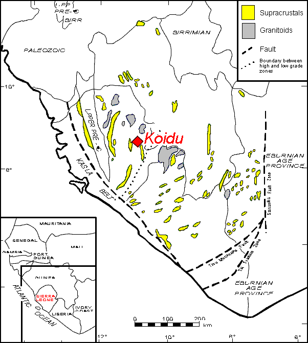 map of Sierra Leone