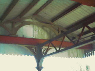 `Underside of canopy & supports. 8-Feb-2000