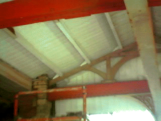 `Underside of canopy being repainted. 28-Feb-2000