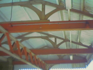 `Underside of canopy during repainting. 18-Mar-2000