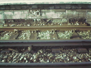 Bridge Plate for underbridge 82a on Up platform.