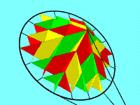 Snowflake Kite sketch