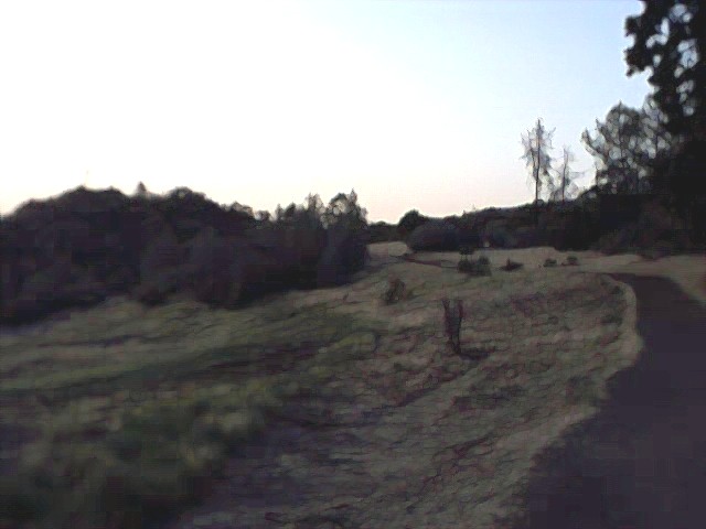 the trail up to Manzanita Flat camp site
