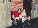Snibbs and Albert discuss hockey tactics outside Annie Millers.