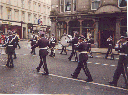 Band on parade in Glasgow
