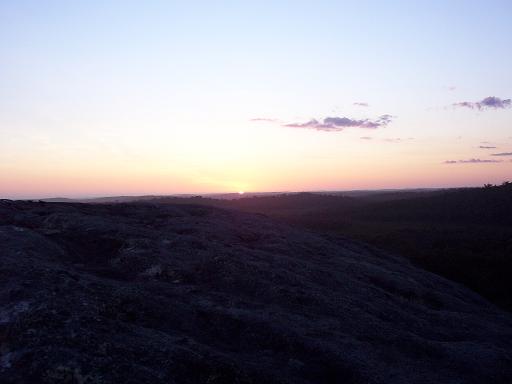 View from Mt Chance at sunset