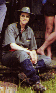 Taking my uniform for its first bush walk