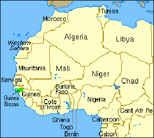 Mapa - Guin Bissau