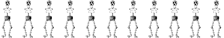 dancing skeletons