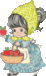 girl with tomatoes