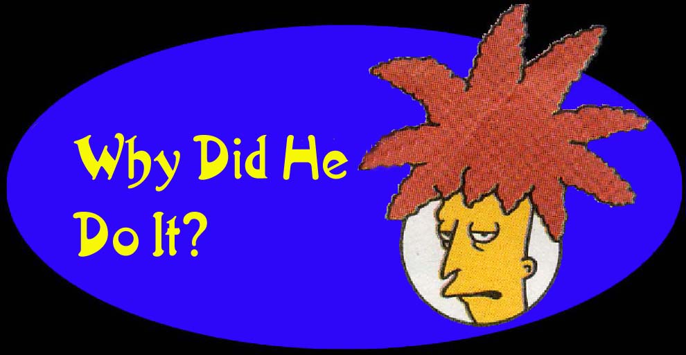 Why Did He Do It?