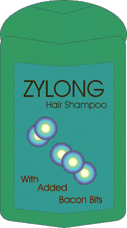 HAIR WASH with bacon bits