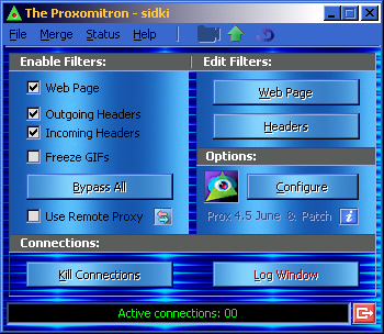 Alternate Proxomitron GUI