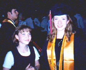 Brent (in background) Heather's sister, and Heather