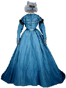 Dress with furry full skirt