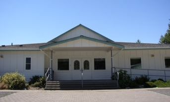 Front entrance of Church.