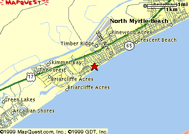 Map of North Myrtle Beach