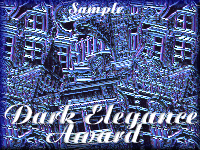 Dark Elegance Award - Sample