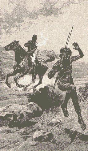 340 Native Troopers Dispersing a Camp
