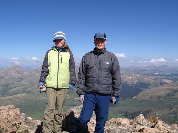 Summit shot a nice scramble and views - Mt Bierstadt