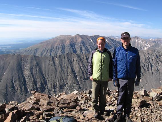 Pretty good summit views of Democrat Lincoln Bross - Quandary Peak