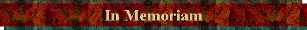 In Memoriam