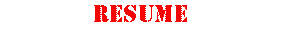 Resume
