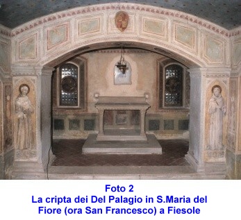 Del Palagio Crypt in S.Maria del Fiore (at present S.Francesco of Fiesole)