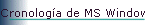 Cronologa de MS Windows