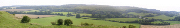 Hollow Way viewed from Cley Hill