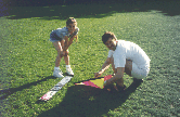 My Dad and I flying our kite