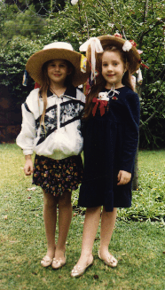 Lisa and I at the Easter Bonnet Parade