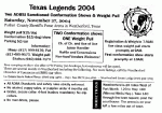 2004 Texas Legends Show - Click For More Details