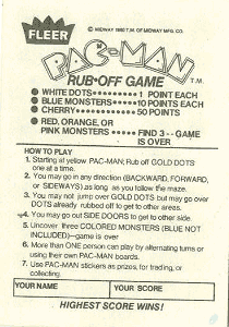 Rub-Off Game Instructions