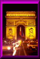 Arch de Triomphe at night