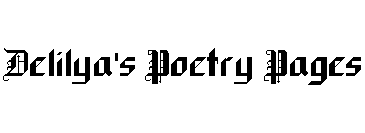 Delilya's Poetry Pages  banner
