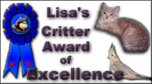 Thanks a lot, Lisa's Critters!