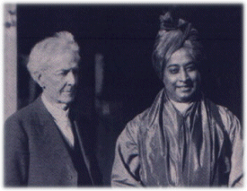 Paramahansa with Luther Burbank
