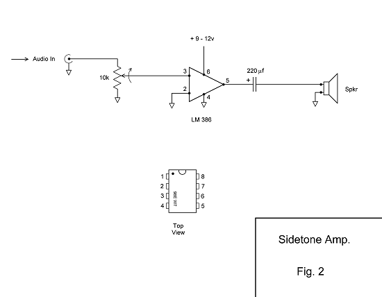 [Sidetone Amplifier Schematic]