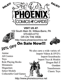 Phoenix Comics Flyer