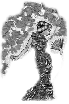 Kabuki with fan